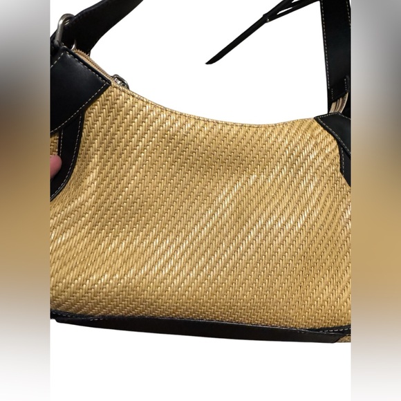 Fossil Women's Straw & Leather Handbag - Picture 3 of 11